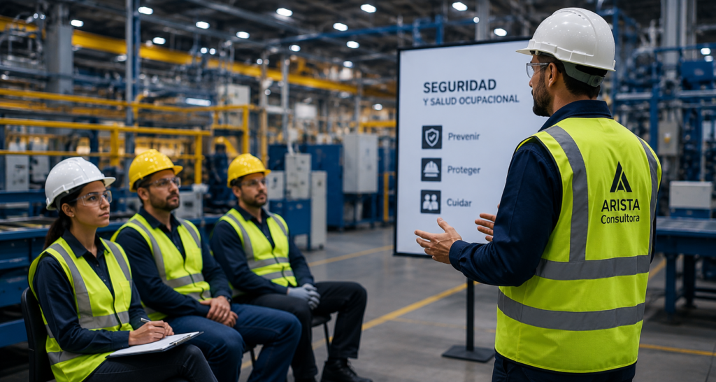 servicio externo de seguridad e higiene con capacitacion al personal en planta industrial